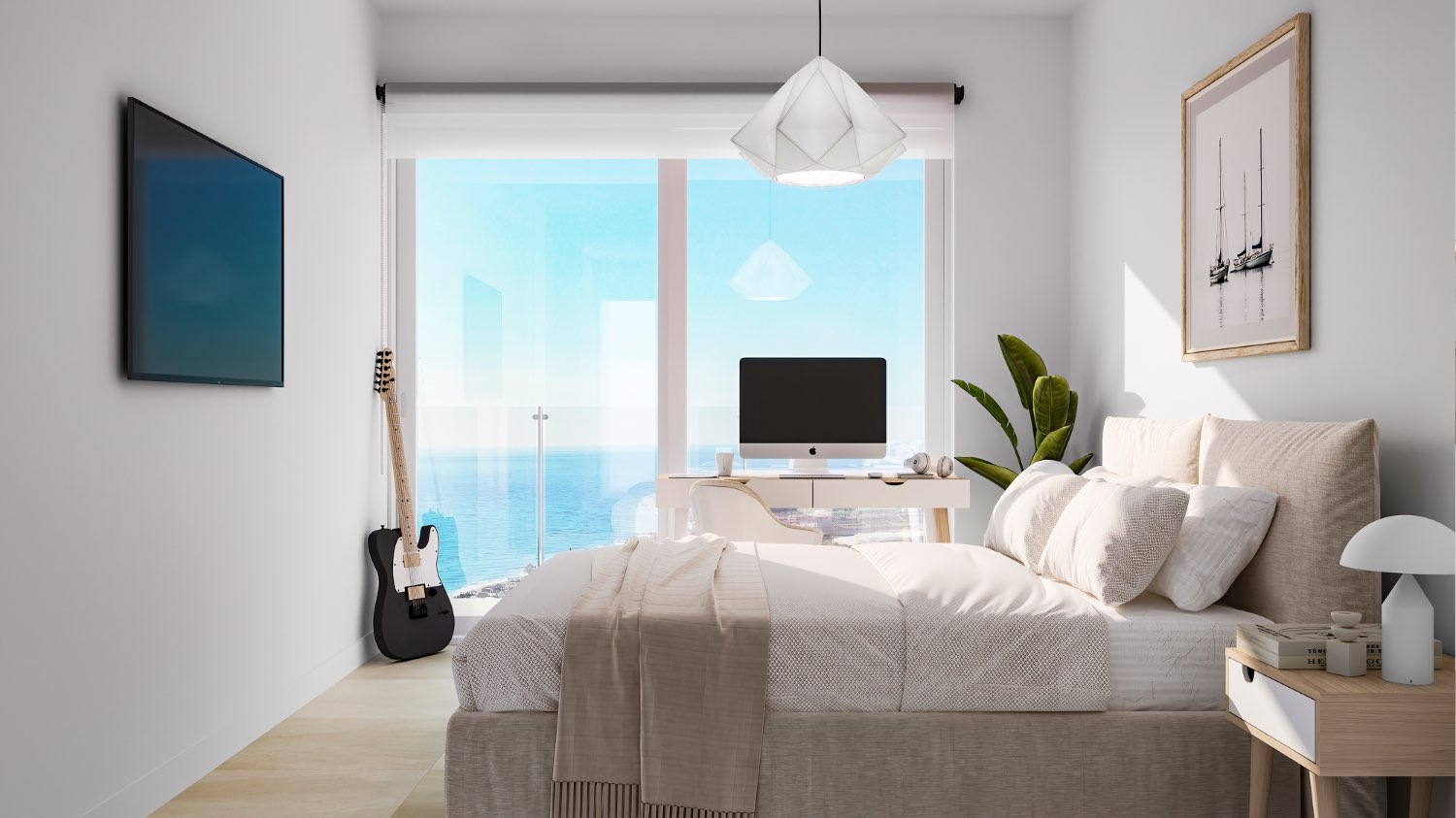 22 new built houses with panoramic sea views, 350 meters from El Peñoncillo Playa. Prices from €479,000.