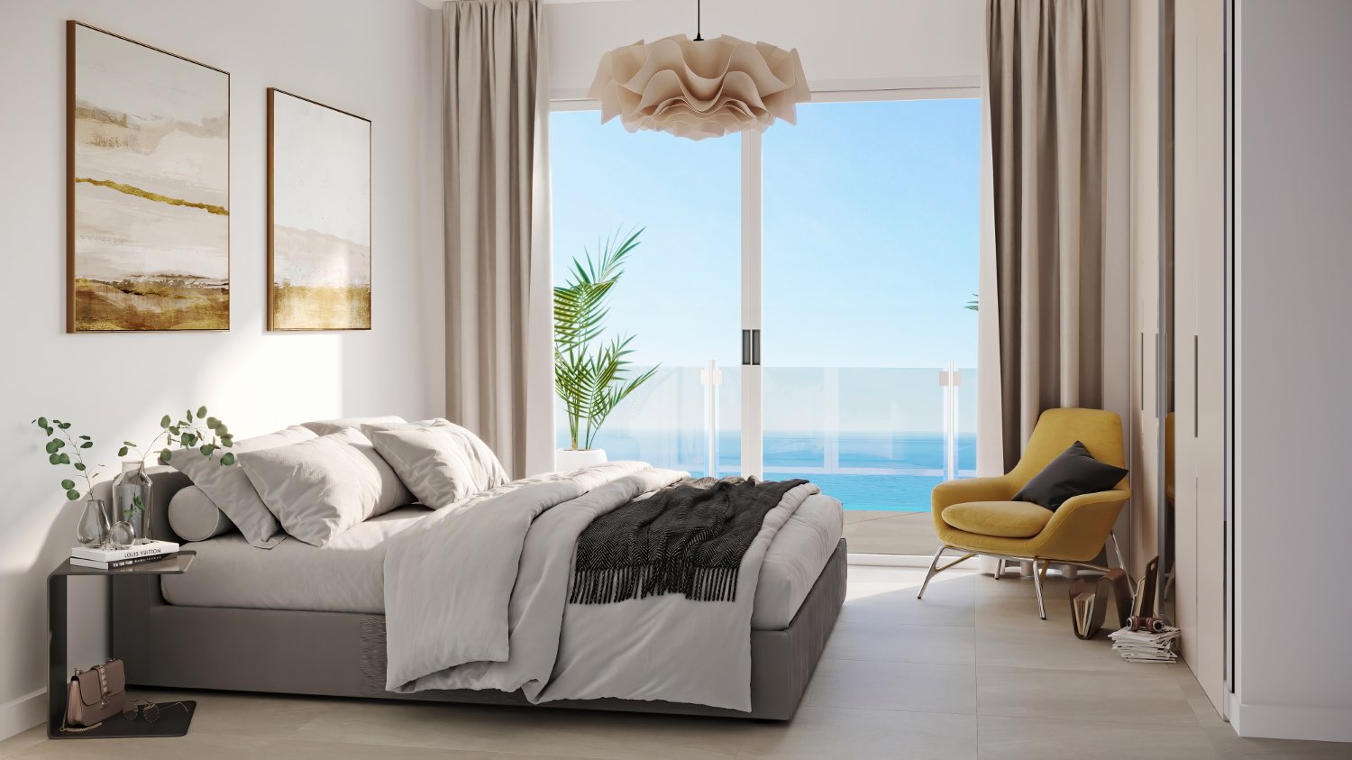 22 new built houses with panoramic sea views, 350 meters from El Peñoncillo Playa. Prices from €479,000.